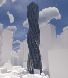 building and skin … twist tower